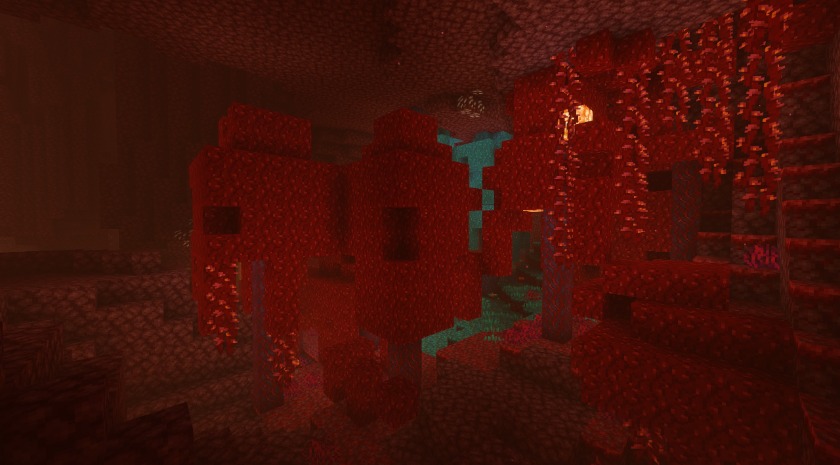 A crimson forest