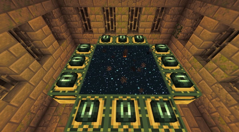 An end portal as a starfield