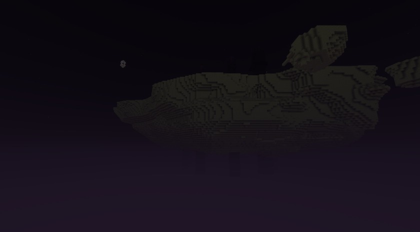 The End island in the void