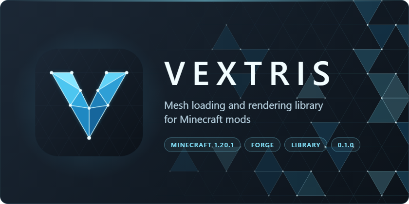 Vextris: mesh loading and rendering library for Minecraft mods