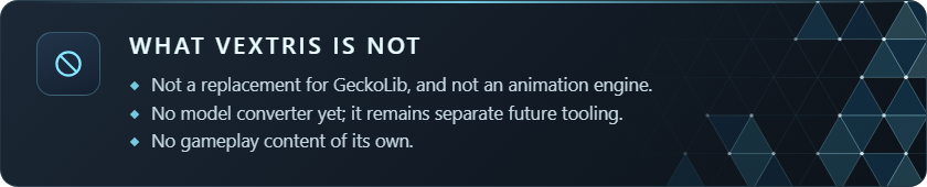 What Vextris is not
